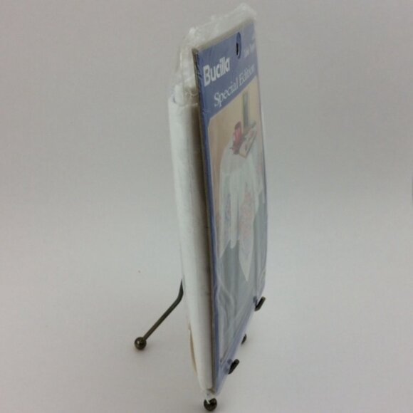 Vintage Bucilla Wild Roses Stamped Embroidery Table Topper 90s Special Edition - Picture 4 of 13